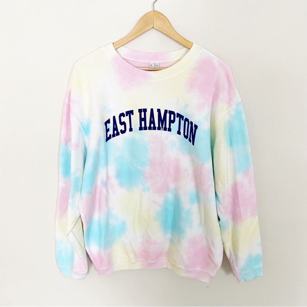 Chicka-d Tie Dye Pull Over Crew Neck Sweatshirt Small